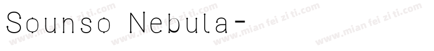 Sounso Nebula字体转换